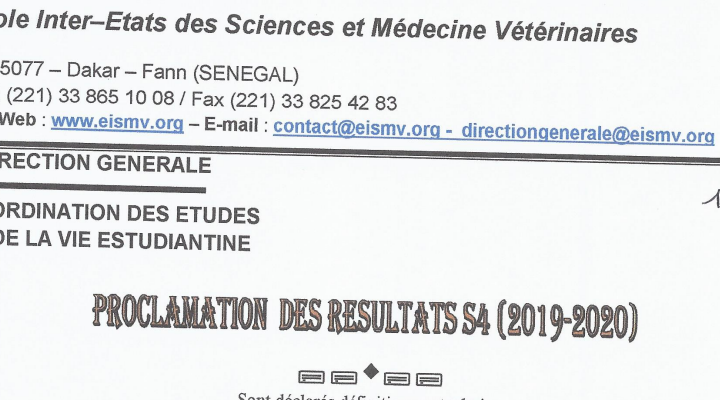 Protégé : Proclamation des résultats S3-S4 : 2019-2020